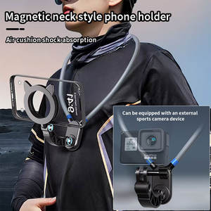 Le support de cou peut être utilisé pour la diffusion en direct de cyclisme, de pêche, de sports de plein air, et est un accessoire de support de téléphone portable. - Product Image 2