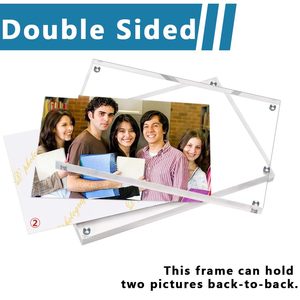 Hot Sale 4x6 clear Double-sided Acrylic Magnetic Photo <b>Frame</b> - Product Image 4
