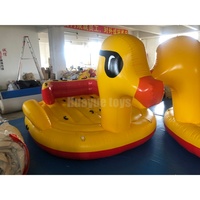 Vente en gros usine Huayue Bateau gonflable tractable en PVC en forme de canard pour 4 personnes, 3m, avec garantie de 2 ans