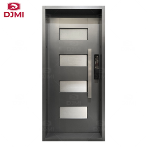 Porte Ss per le case di turchia porte di sicurezza in acciaio ingresso antiproiettile <span class=keywords><strong>porta</strong></span> esterna con piccola <span class=keywords><strong>finestra</strong></span> - Product Image 1