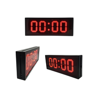 Jam Hitung Mundur Digital Mini Desain Modern 4 Digit dengan Timer Olahraga Elektrik, Layar LED Satu Sisi Isi Ulang, Jam Dinding 220v
