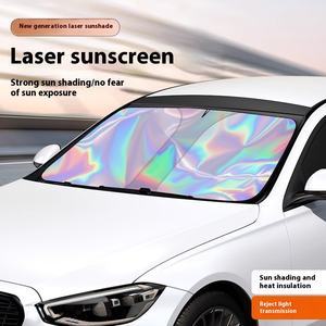 Ön cam araba güneşliği kapak alüminyum folyo gizlilik perde ile lazer güneş koruma isı yalıtım ön perde - Product Image 2