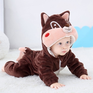 Precio de fábrica bebé invierno mono de manga larga bebé <span class=keywords><strong>cremallera</strong></span> Pijamas bebé Animal mameluco para recién nacido - Product Image 3
