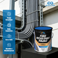Peinture ignifuge de qualité industrielle pour câbles, avec revêtement résistant au feu pour les systèmes de câbles électriques et les projets électriques
