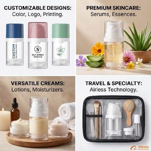 Flacone Airless a Parete Singola Modello 51AS Pronto <span class=keywords><strong>per</strong></span> la Spedizione, Contenitore <span class=keywords><strong>per</strong></span> Essenze da 100ml/150ml con Erogatore a Pressione in PP - Product Image 3