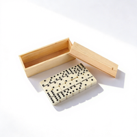 Jeu de dominos professionnel personnalisé double six, jeu de dominos personnalisé avec logo, boîte en plastique de couleur avec logo, fabrication