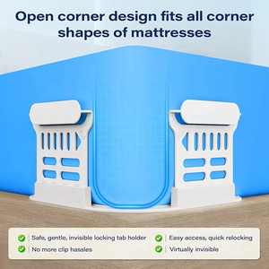 Support de drap de lit multifonctionnel, pinces antidérapantes, maintien solide, ajustement universel pour les coins du matelas, durable, facile à installer - Product Image 4