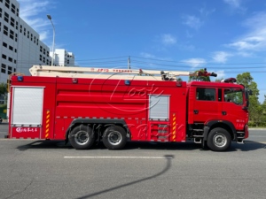 Camión de Bomberos con Pluma Telescópica de 18m/20m, Fabricado en China, Vehículo de Rescate de Emergencia para Alta Altura de 12M3, 100% Calidad - Product Image 4