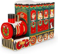 Boîte d'emballage alimentaire en gros pour fêtes, Calendrier de l'Avent design train de compte à rebours de Noël, Boîte cadeau surprise à 5 couches avec explosion