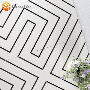 <span class=keywords><strong>Carrelage</strong></span> décoratif pour <span class=keywords><strong>salle</strong></span> <span class=keywords><strong>de</strong></span> <span class=keywords><strong>bain</strong></span> 20*20cm, <span class=keywords><strong>motif</strong></span> simple en lignes, <span class=keywords><strong>carrelage</strong></span> mural en céramique, <span class=keywords><strong>carrelage</strong></span> artistique pour sol - Product Image 3