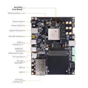 Placa de Desarrollo FPGA ALINX AXU15EGB, 6GB DDR4, 8GB EMMC, FMC, SFP, USB3.0, PCIe M.<span class=keywords><strong>2</strong></span>, <span class=keywords><strong>DP</strong></span>, Zynq UltraScale+ MPSoC XCZU15EG - Product Image 2