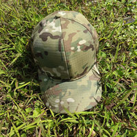Casquette de baseball unisexe neuve de haute qualité, ajustée, à 6 panneaux, motif camouflage léopard, style sportif urbain, avec boucle et impression en relief