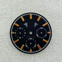 39mm Gold/Roségold Saphirglas Uhrengehäuse für VK63 Uhrwerk Passend für 28,5mm Zifferblatt Wasserdichte Uhrenteile