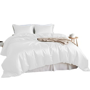 ชุดเครื่องนอนโรงแรม โรงพยาบาล บ้าน งานแต่งงาน ผ้าห่มโพลีเอสเตอร์ ปลอกผ้านวม ขนาดคิงควีน 300TC ทอแบบยุโรป ป้องกันไรฝุ่น - Product Image 4