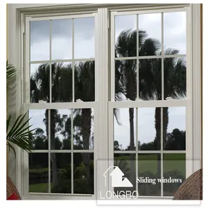 Frame glass windows with low price aluminum double tempered glass with mosquito net hurricane proof fixed house sliding windows