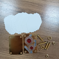 Set Alat Press Bunga Logam Mini Populer, Kit DIY Bunga Kering Microwave untuk Kerajinan Seni Paskah