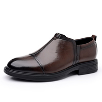 Mocassins en Cuir Véritable Respirants Anti-Odeur Antidérapants avec Doublure en Maille Rétro Tendance Mode Amortissants Hiver Automne