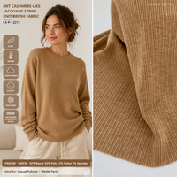 Pantalon pull moelleux en tricot jacquard extensible imitation cachemire RNT, 32% Rayonne, 53% Poly, 12% Nylon, 3% SP, 290GSM, Vente en gros