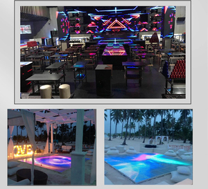 <span class=keywords><strong>3D</strong></span> Espejo Digital LED Dance Floor Matrix Panel Piste De Danse Lumineuse Led Digital Pixel Dance Floor - Product Image 3