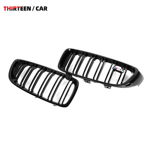 <span class=keywords><strong>4</strong></span> <span class=keywords><strong>serie</strong></span> F32 Coupe F33 convertibile F36 Gran coupé doppia stecca prereg in fibra di carbonio griglia anteriore 2014-2020 - Product Image 4