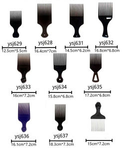 Peigne de coiffeur en plastique à dents larges pour démêler les cheveux <span class=keywords><strong>afro</strong></span> - Product Image 3