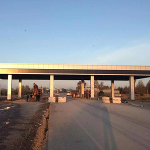 Ánh sáng lớp Q235/q345 thép không gian khung tán mạ nhúng nóng cho trạm thu phí đường cao tốc <span class=keywords><strong>prefab</strong></span> tòa nhà hàn cắt - Product Image 3