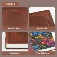Carnet de notes A5 avec couverture en cuir véritable et logo personnalisé