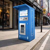 Distributeur d'eau industriel, système d'osmose inverse avec réservoir sous pression et pompe, paiement par pièces et carte