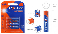 Popular 1.5v Aaa Am4 Lr03 No. 7 Pilas Alcalinas Secas para Radio