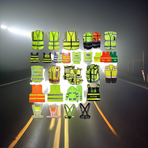 เสื้อกั๊กนิรภัยสองสี ไซส์ 5XL แขนสั้น ผ้าซอฟต์เชลล์ ผ้าทริคอตตาข่าย เสื้อทำงาน สะท้อนแสงรูปสามเหลี่ยม เสื้อกั๊กนิรภัยโพลีเอสเตอร์ - Product Image 3