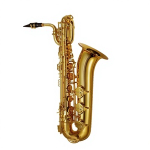 <span class=keywords><strong>Sassofono</strong></span> Baritono OEM in Tonalità Eb con Laccatura Dorata e Custodia Impermeabile per Musicisti di Strumenti a Fiato - Product Image 2