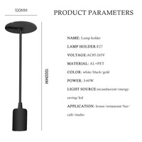 Suspensions LED de Style Simple et Moderne avec Douille E27, Support de Lampe 110V 220V pour Ampoule d'Éclairage Domestique