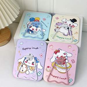 Cute Cartoon Single-Sided Plastic Frame Makeup <strong>Mirror</strong> Stand Desktop High- Can Be Hung Placed Desk Portable One-Way Vanity <strong>Mirror</strong> - Product Image 4