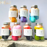 Lot de 4/7 éponges de maquillage multi-formes pour fond de teint, poudre et crème, avec flacon – Pour un application lisse et un effet naturel