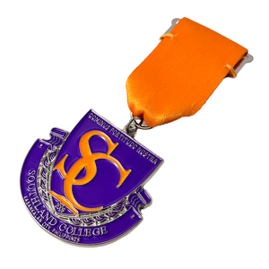 Medalla Deportiva Personalizada con Escudo, Medallón de Metal con Cinta, Logotipo Personalizado, Recuerdo para Finalistas, Venta al por Mayor, OEM, ODM - Product Image 1
