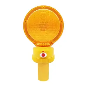 Tipo di batteria per la costruzione di strade Led Traffic Cone barricata avvertimento luci lampeggianti gialle/rosse per la sicurezza stradale spia Led