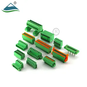 Pluggable Screw Terminal Block Nut Of Wire Connectors With Fixing Hole 5.08mm Pitch 320V 12A