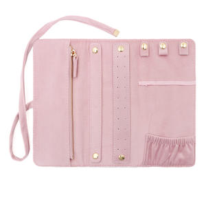 Organizzatore di Gioielli in Velluto, Astuccio Arrotolabile Multifunzionale per Gioielli, Borsa Portaoggetti da Viaggio per Donne, Regali Promozionali e Aziendali - Product Image 3