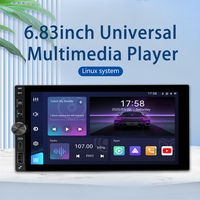 Pemutar Multimedia Mobil Universal 7 Inci Layar OLED Full Lamination Wireless CarPlay Android Auto Layar Terpisah RAM ROM Ganda