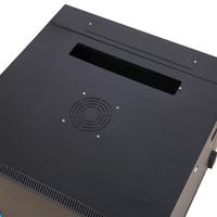 Armoire réseau murale à porte en verre noir de 19 pouces Serveurs de données informatiques Rack Equipment 4U 6U 9U OEM