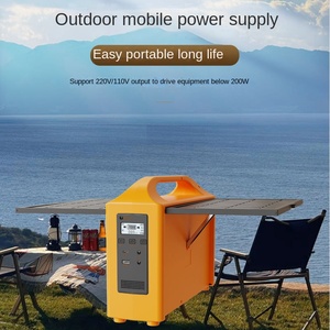 <b>Solar</b> Power Generator 200W Outdoor Power <b>Solar</b> <b>Panel</b> 220V <b>Mobile</b> Energy Storage Power Supply 110V Stall Wireless Charging MPPT - Product Image 4
