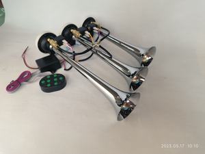 Corne à air chromée en zinc à 3 tuyaux 12V/24V 8 tons Modèle JGT-308-6 pour remplacement <span class=keywords><strong>de</strong></span> camion (tous modè<span class=keywords><strong>les</strong></span>) - Product Image 2