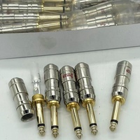 Approvisionnement d'usine 6.35mm connecteur prise Audio Jack 6.5 amplificateur prise Microphone 1/4 "prise mâle connecteur Audio
