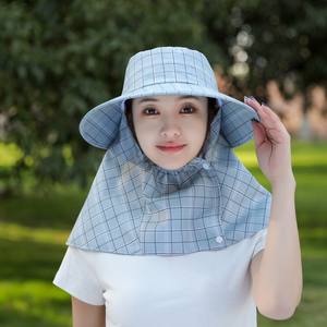 Gran oferta sombrero para el sol utilizado para el trabajo señorial sombrero <span class=keywords><strong>de</strong></span> pescador al aire libre protección UV jardín huerto sombrero para el sol para mujer gorra <span class=keywords><strong>de</strong></span> verano con ventilador - Product Image 6