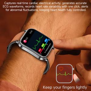 Mode <span class=keywords><strong>Ecg</strong></span> Surveillance Montres intelligentes HRVmedical Diagnostic <span class=keywords><strong>Ecg</strong></span> Ppg Smartwatch Ip68 Étanche Fitness GE810 Smart Watch - Product Image 3