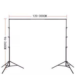 Support de <span class=keywords><strong>fond</strong></span> de photographie en métal 2*3m cadre réglable support de <span class=keywords><strong>fond</strong></span> de photo équipement de <span class=keywords><strong>studio</strong></span> <span class=keywords><strong>trépied</strong></span> de <span class=keywords><strong>fond</strong></span> de scène - Product Image 1