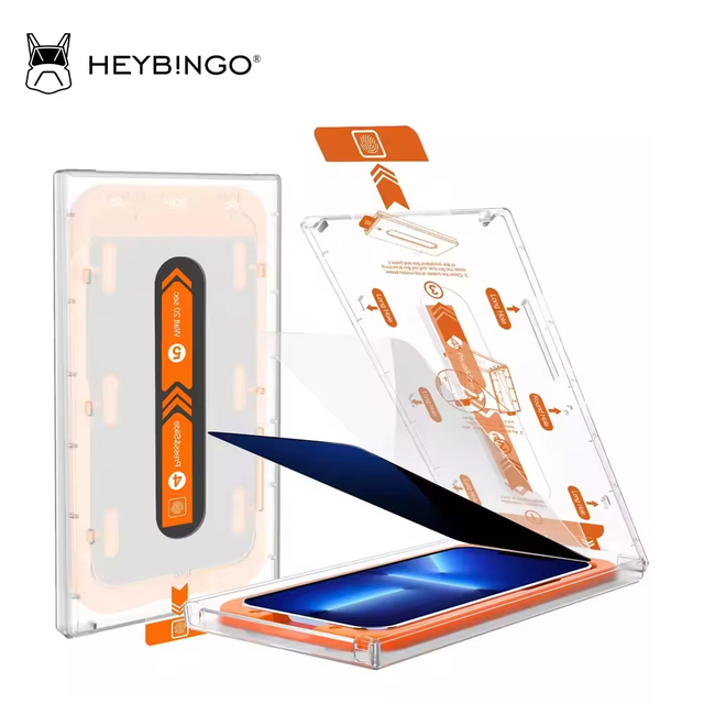 Dust Free Quick Stick Glass Protector 9H Hardness Anti-Spy for 12 13 14 15 Pro Max Clear Privacy Easy Install Tool Kit