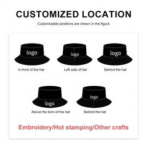 Custom Printed Bucket Hats Oem Factory Outdoor Sun Protection Fisherman Reversible Men Women Cotton Hats With Custom logo - Product Image 4