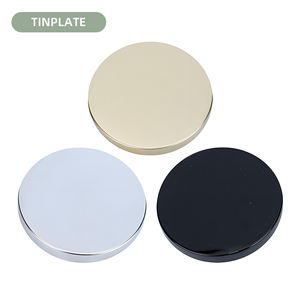 Contenitore per Candele in Vetro Cilindrico Iridescente Grigio Ambra con Coperchio in Legno di Bambù e Metallo - Product Image 5