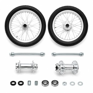 Kit de roues Surron Light Bee X Supermoto 17x1.60 17x2.15 avec pneus, moyeu CNC, kit complet, argent noir 2024 2025 2026 - Product Image 3